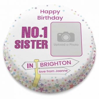 No.1 Sister Birthday Cake 