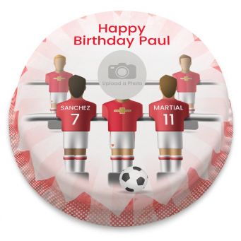 The Red Devils Photo Cake