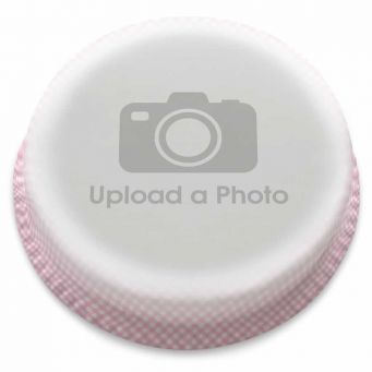 Pink Gingham Full Photo Cake
