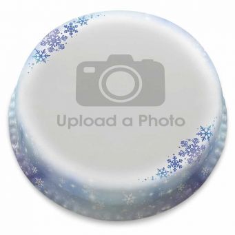 Snowflake Full Photo Cake