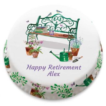 Retirement Garden Cake