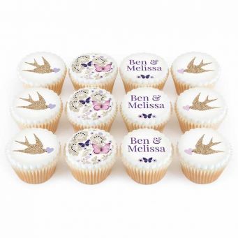 12 Love Birds Cupcakes