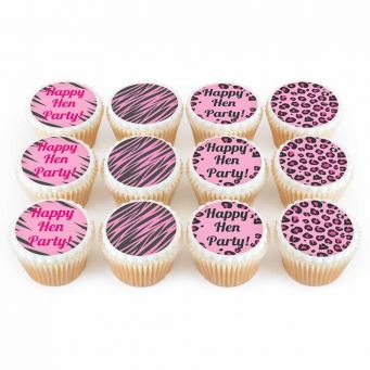 12 Animal Print Cupcakes