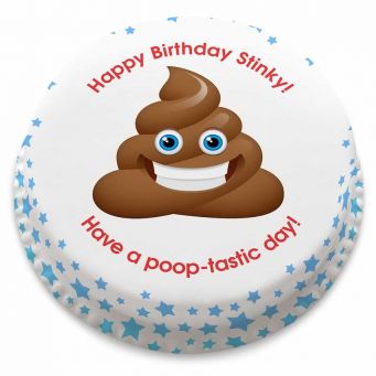 Poop Emoji Cake