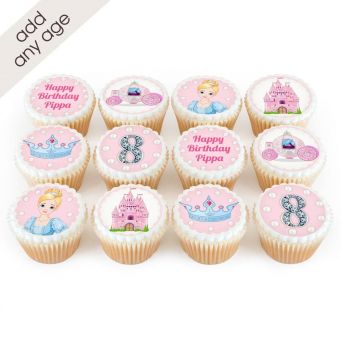 12 Cinderella Themed Cupcakes