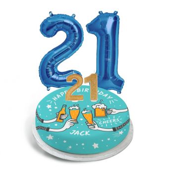 21st Birthday Cheers Gift Set