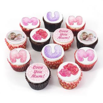 12 Mum Cupcakes