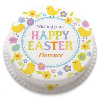 Happy Easter Wishes Cake