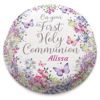 Flowery First Communion Cake