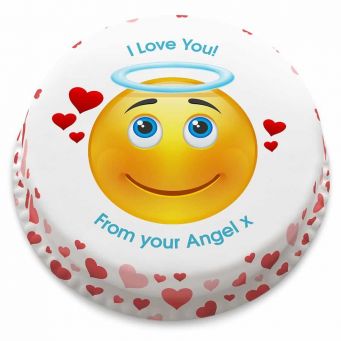Angel Emoji Cake