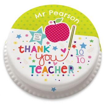 10 out of 10 Teacher Cake