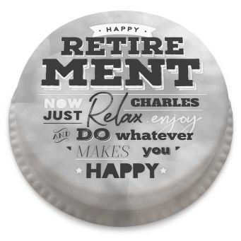 Happy Retirement Cake