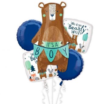 Bearly Wait Baby Shower Balloon Bouquet