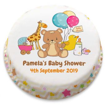 Unisex Baby Shower Cake