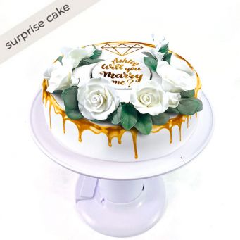 Floral Marry Me Cake
