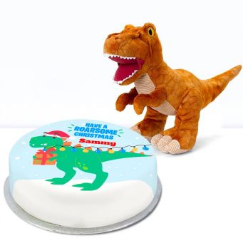 Christmas Dino Cake