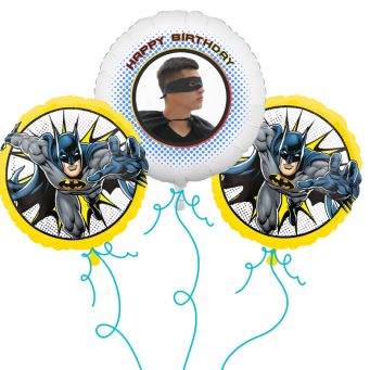 Batman Photo Balloon Bouquet