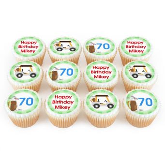 12 Golf Buggy Cupcakes