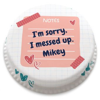 Puppy Apology Cake