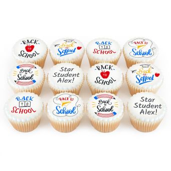12 Star Student Cupcakes