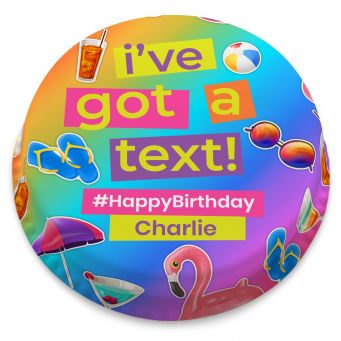 Belated Birthday Emoji Cake - cancelled