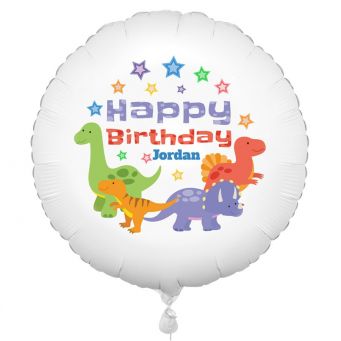 Cute Personalised Dinosaur Balloon