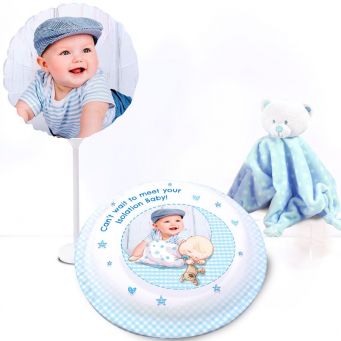 Blue Baby Teddy Gift Set