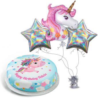 Glitzy Silver Unicorn Gift Set