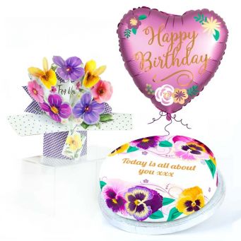 Flowery Birthday Gift Set
