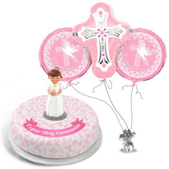 Pink Communion Gift Set