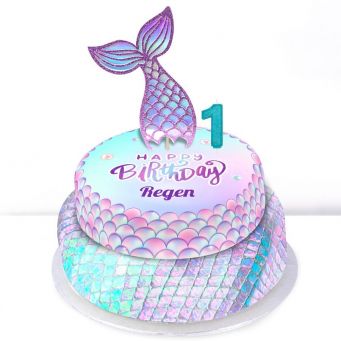 1st Birthday Mermaid Cake