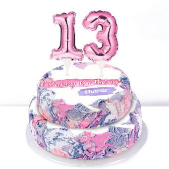13th Birthday Ombre Cake