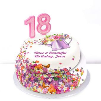 18th Birthday Gardening Cake