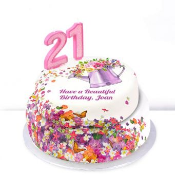 21st Birthday Gardening Cake