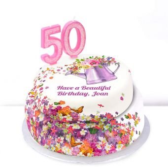 50th Birthday Gardening Cake