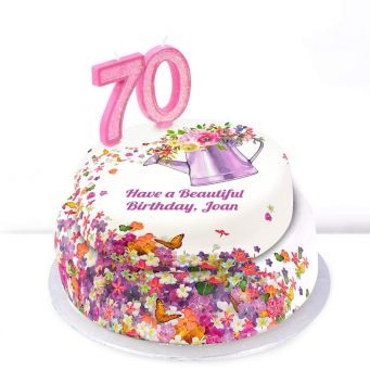 70th Birthday Gardening Cake