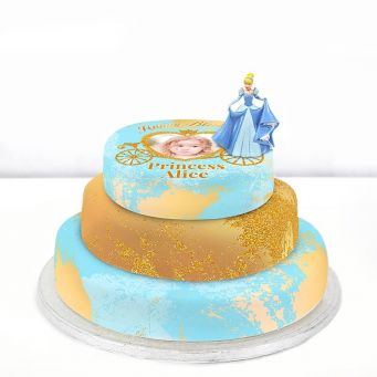 Disney Cinderella Photo Cake
