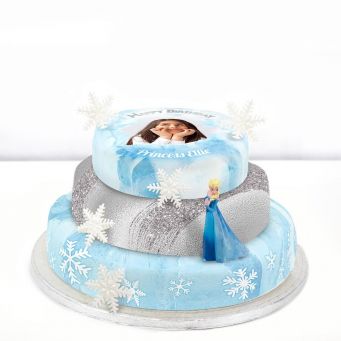 Disney Elsa Photo Cake