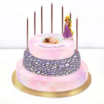 Disney Rapunzel Photo Cake