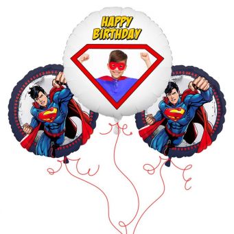 Superman Photo Balloon Bouquet