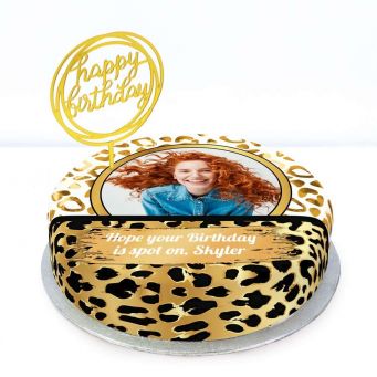 Leopard Photo Cake