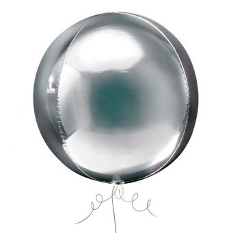 Silver Helium Balloon