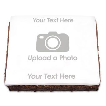 Full Photo Brownie With Text