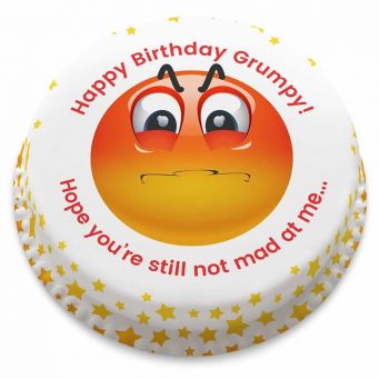 Grumpy Emoji Cake