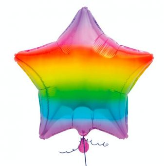 Rainbow Star Balloon