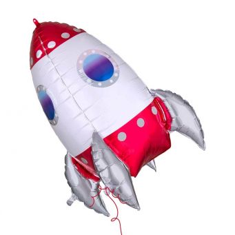 White Rocket Jumbo Balloon