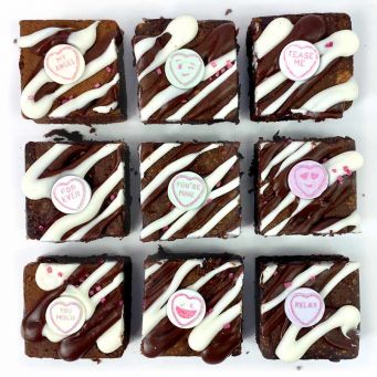Limited Edition Love Hearts Brownies