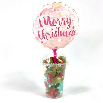 Pink Christmas Candy Cup