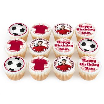 12 Nottingham Forest Themed Cupcakes