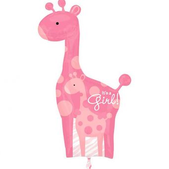 It's A Girl Giraffe Balloon